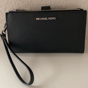 Michael Kors JST LG Double Zip Wristlet Wallet